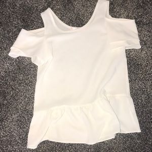 White off the shoulder top